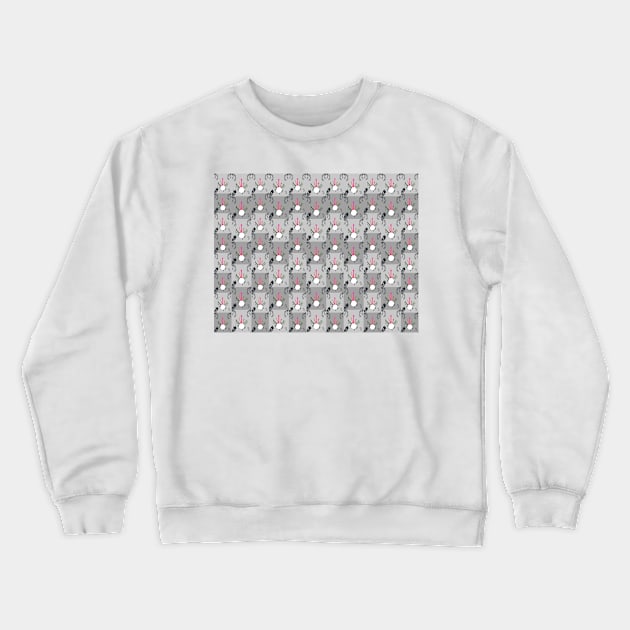 Guitar pattern vintage background with leaf small object, natural. Crewneck Sweatshirt by Degiab